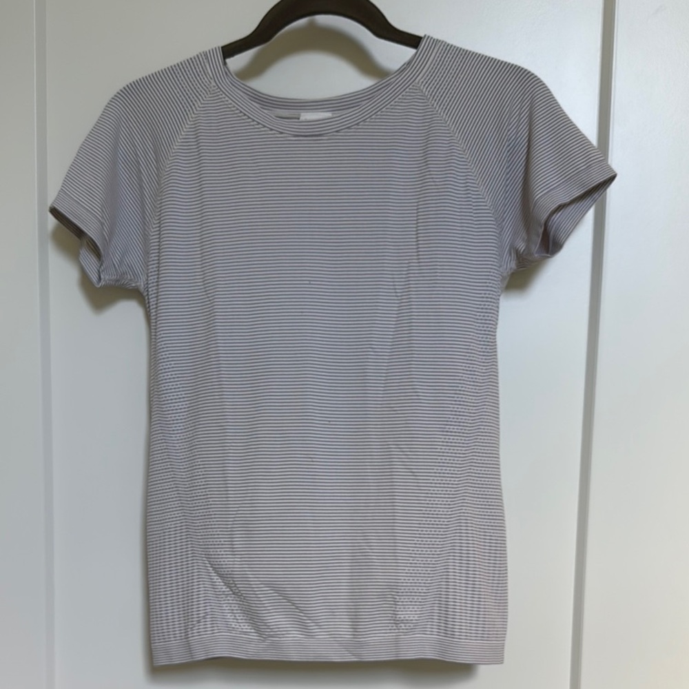 Athleta Stripe Boxy Short Sleeve T-Shirt